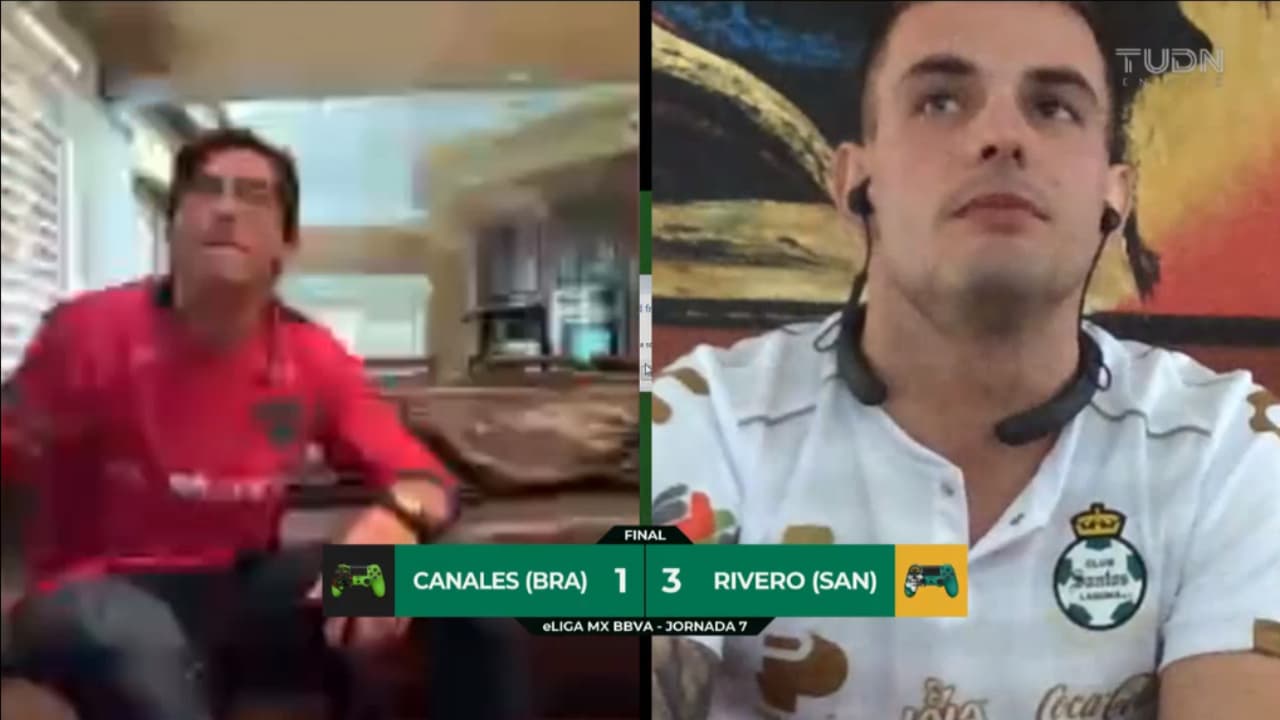Marco Canales, representante de los Bravos de Juárez cayó 1-3 ante Octavio Rivero comandando a los Santos en el futbol virtual.