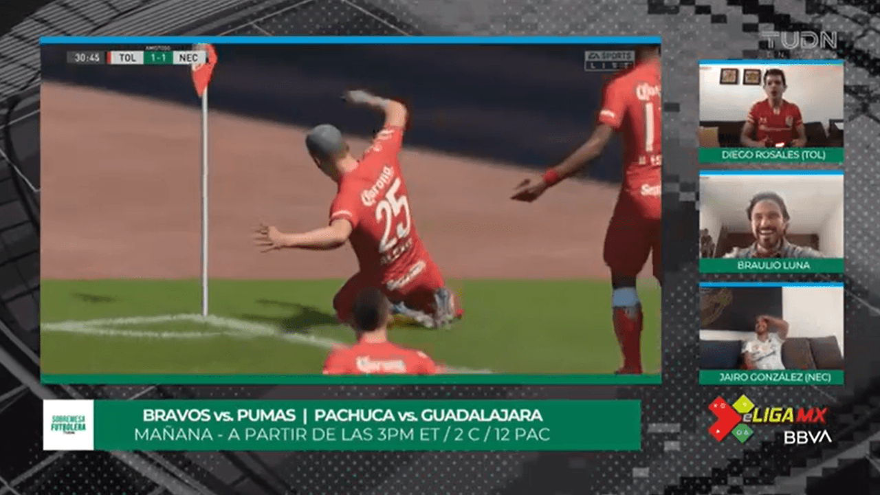 Las escuadras dirigidas por Diego Rosales (Toluca) y Jairo González (Necaxa), terminaron un emocionante partido en empate. Toluca iba arriba en la primera mitad, pero un error le costó caro y al final terminó el partido 3-3.