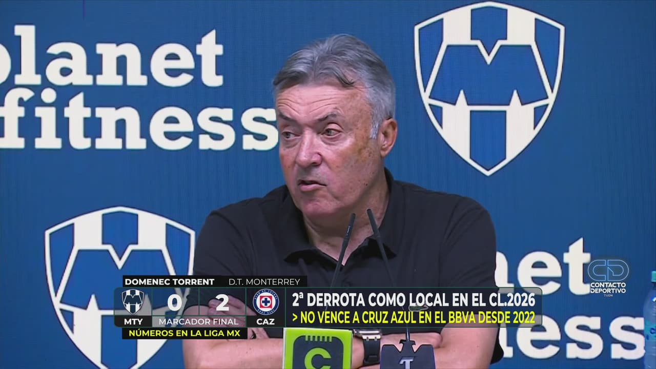 Torrent se engancha con la prensa tras derrota de Monterrey