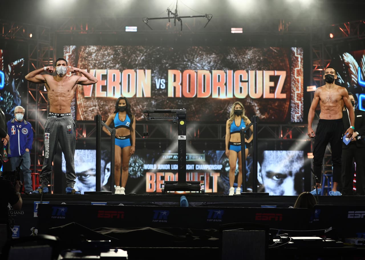Elvis Rodríguez y Luis Alberto Verón, de peso junior welter, pactaron a ocho rounds.