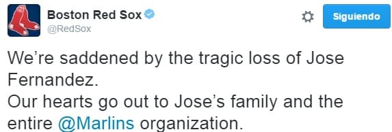 Varios protagonistas del béisbol mundial se unieron por la muerte de José Fernández y elevaron oraciones por el descanso del cubano.