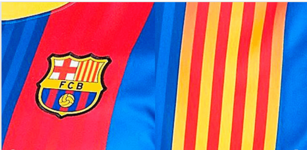 Filtran playera del Barcelona con la bandera de Cataluña