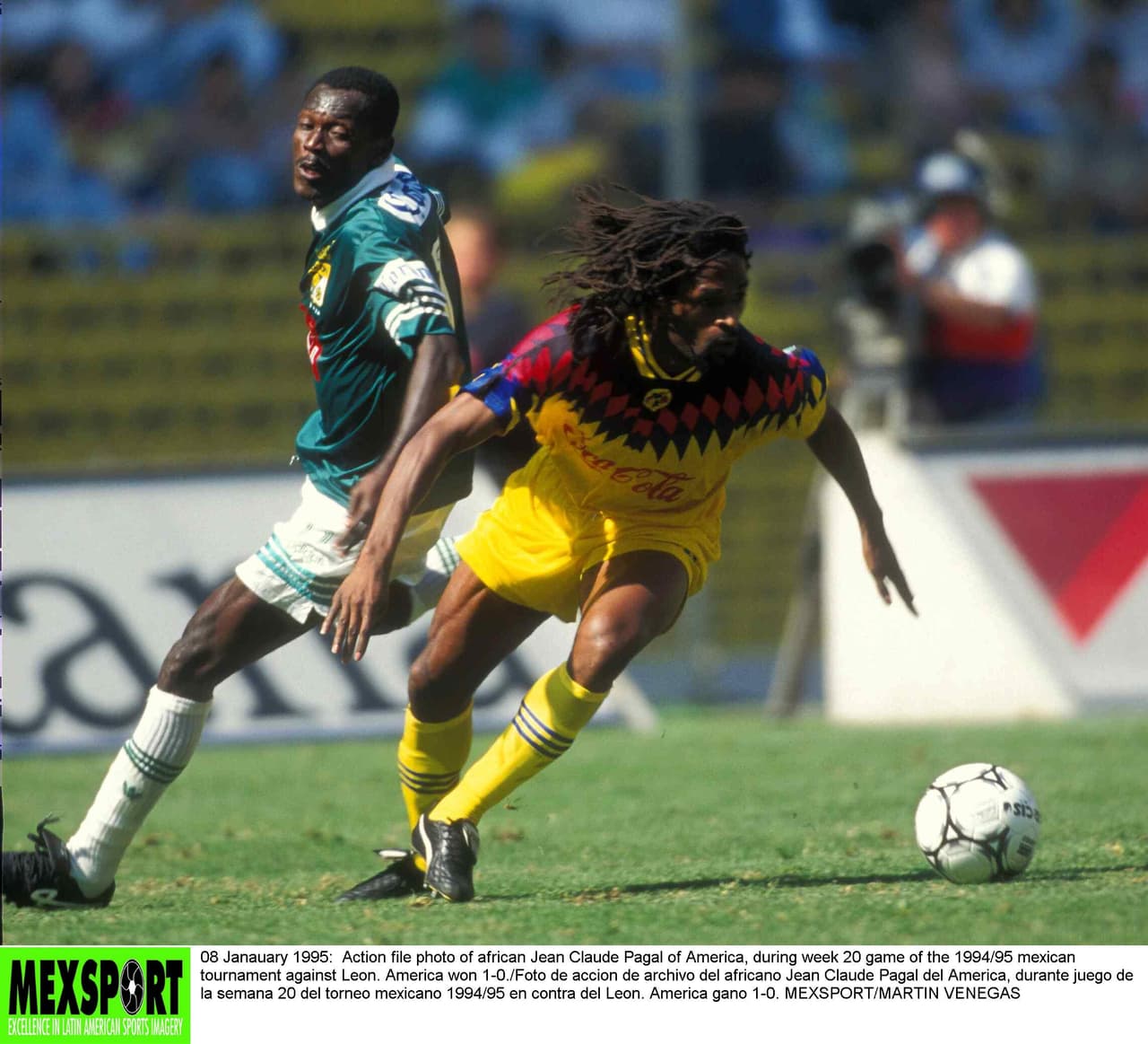 Jean Claude Pagal. El mundialista con Camerún en 1990 arribó al cuadro de coapa para jugar 6 partidos.