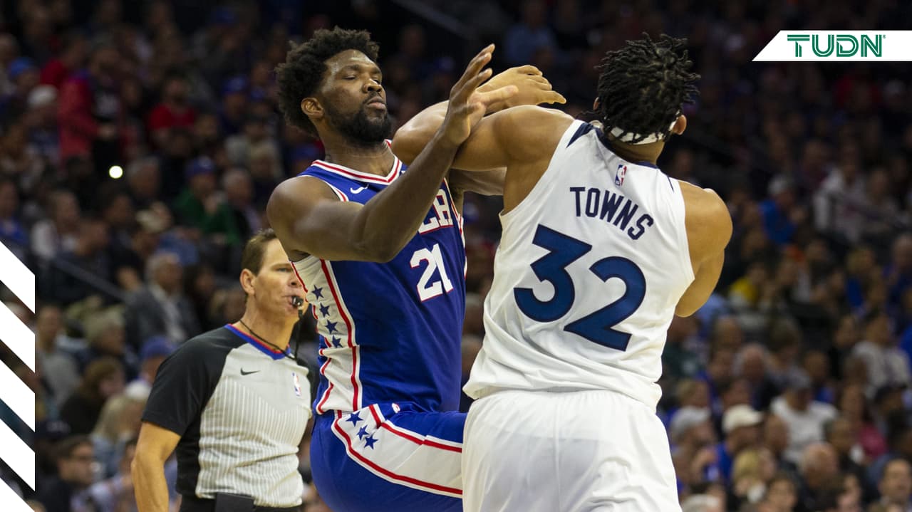 La NBA suspende a Joel Embiid y Karl-Anthony Towns
