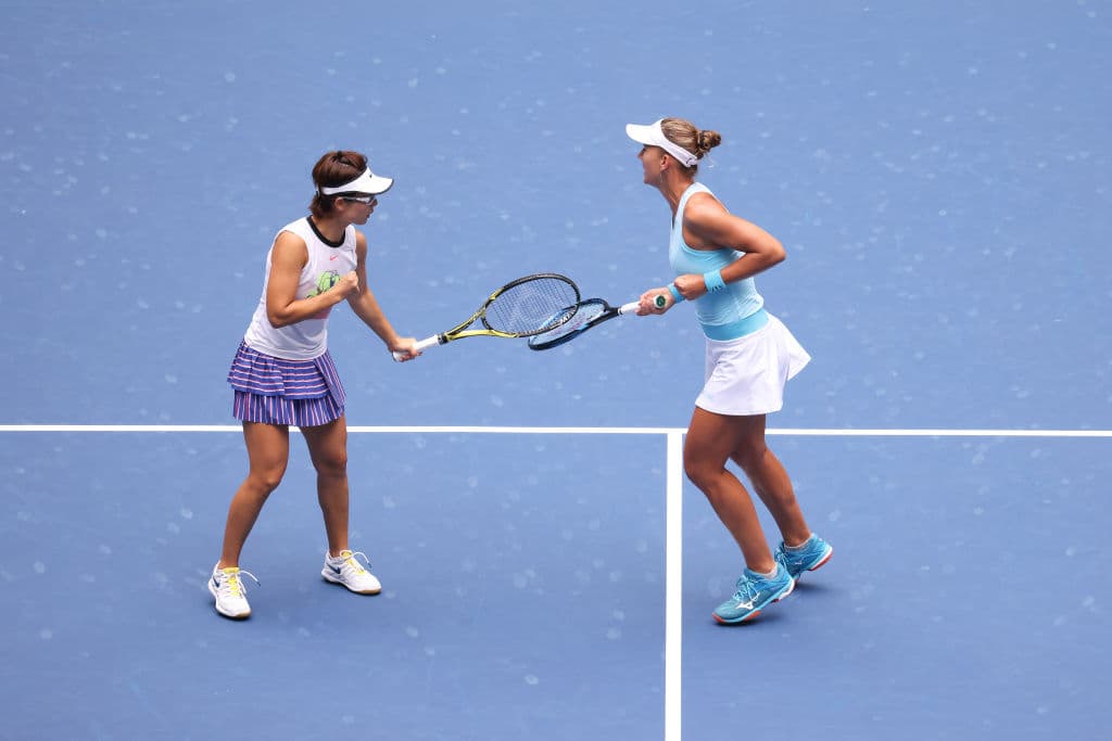 Esta fue la primera ocasión que la alemana, Laura Siegemund, y la rusa, Vera Zvonareva, competían juntas en un torneo.