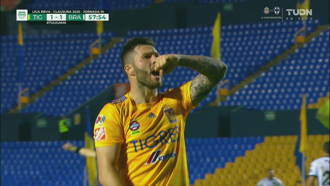¡Le picaron la cresta! Gignac responde con el 2-1 para Tigres