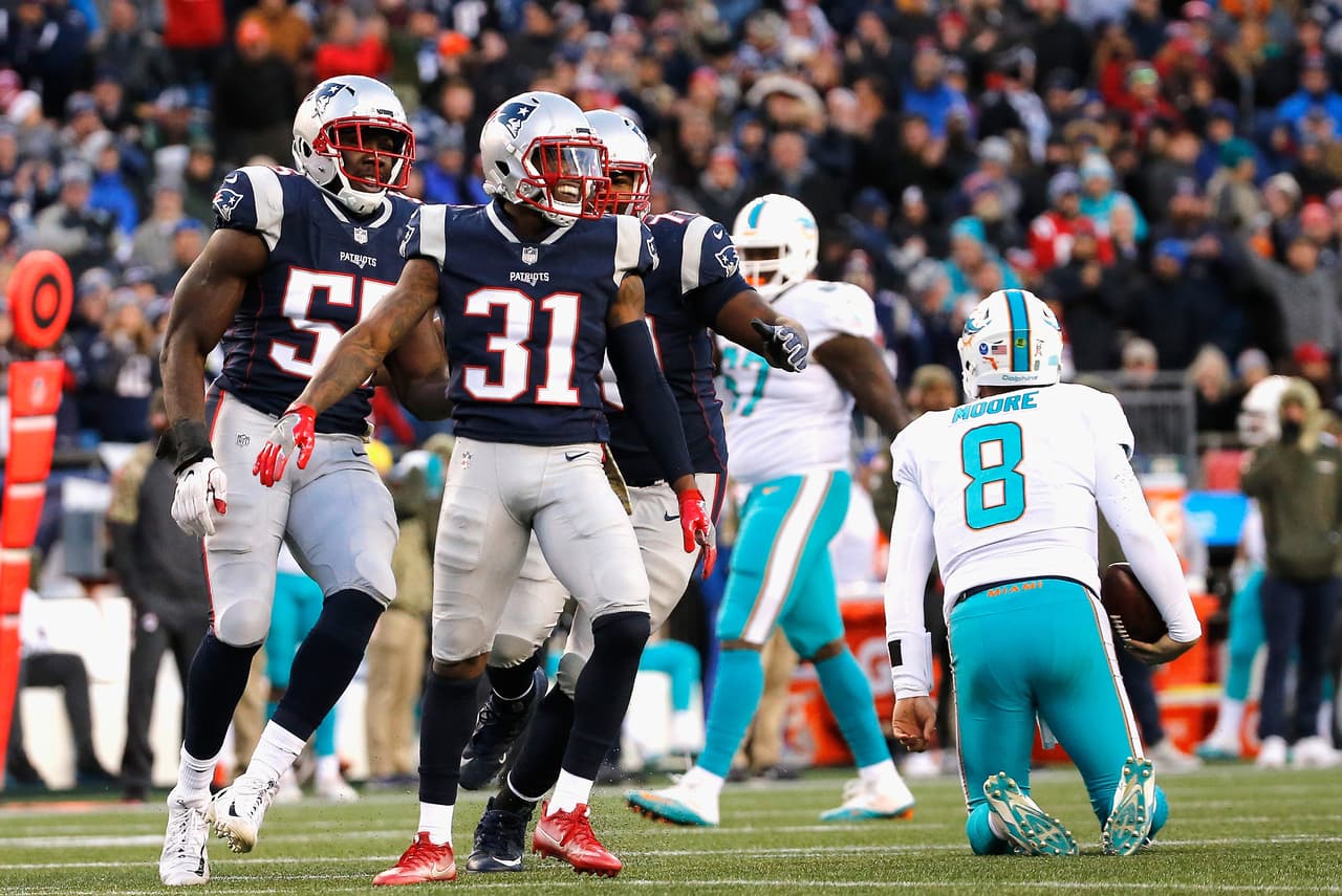 Semana 12: New England ligó su séptimo triunfo al derrotar en casa a Miami.