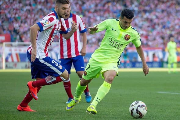 El partido fue cerrado de principio a fin con la clásica intensidad con la que juega el Atlético de Madrid.