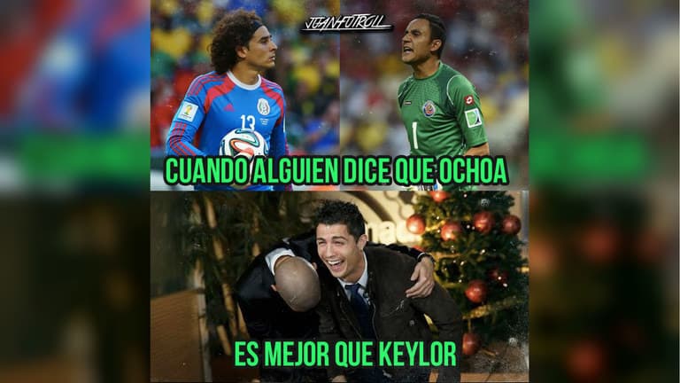 Keylor Navas, Memo Ochoa, Chicharito y el empate de último minuto son los protagonistas de los memes del empate entre Costa Rica y México
