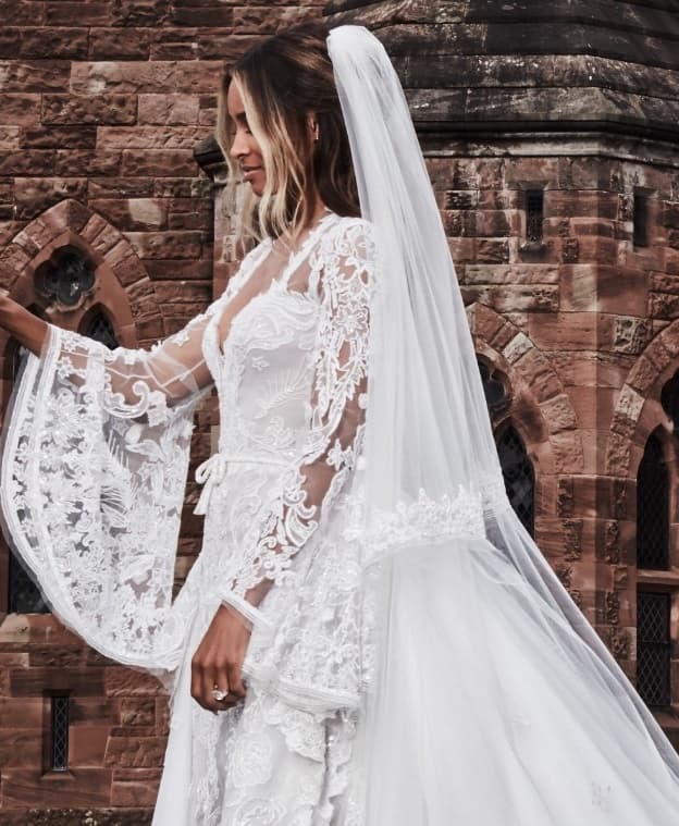 El vestido de Ciara fue del diseñador noruego Peter Dundas.