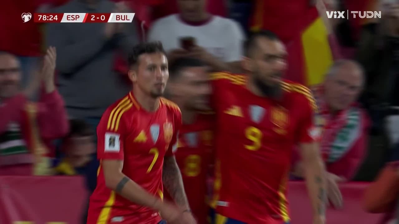 ¡Autogol de Bulgaría! España tejío toda la jugada y al final marcan el 3-0