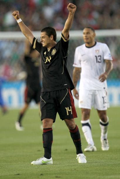 El 'Chicharito' no metió gol, pero dio un muy buen partido con todos los movimientos sin balón que hizo y que le dieron espacio a sus compañeros para hacer daño.