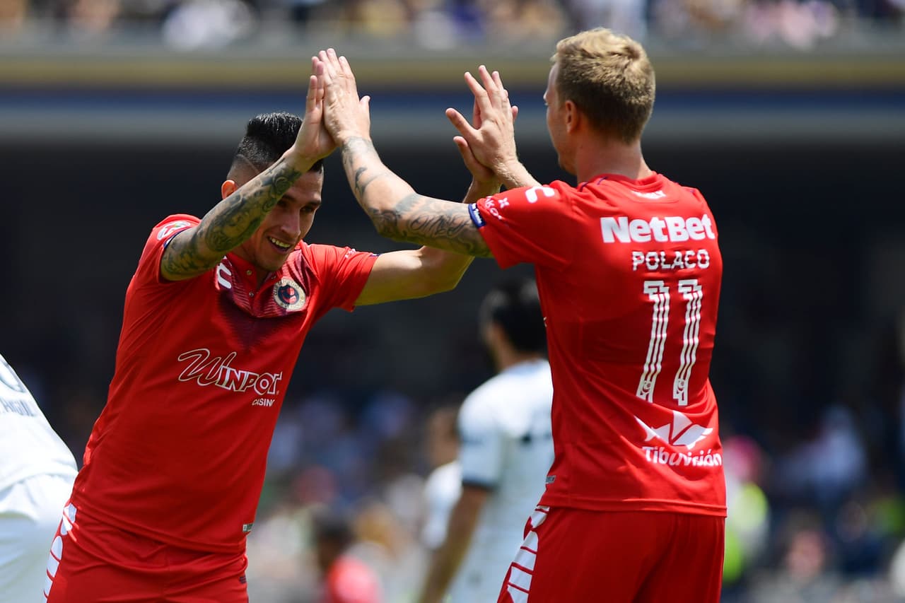 Jugadores discutidos por los seguidores de Pumas como Víctor Malcorra y Jeison Angulo pusieron los tantos del 2-0 sobre el pobre Veracruz.