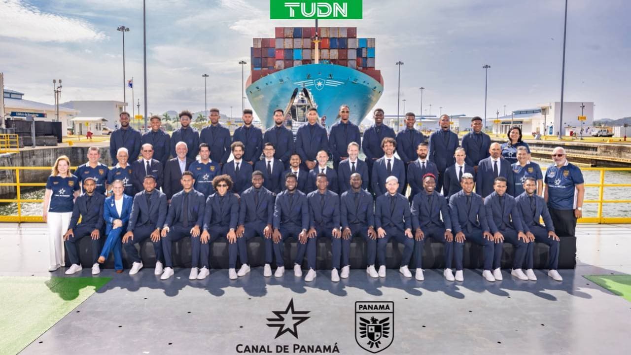 Selección de Panamá se toma foto oficial en el canal