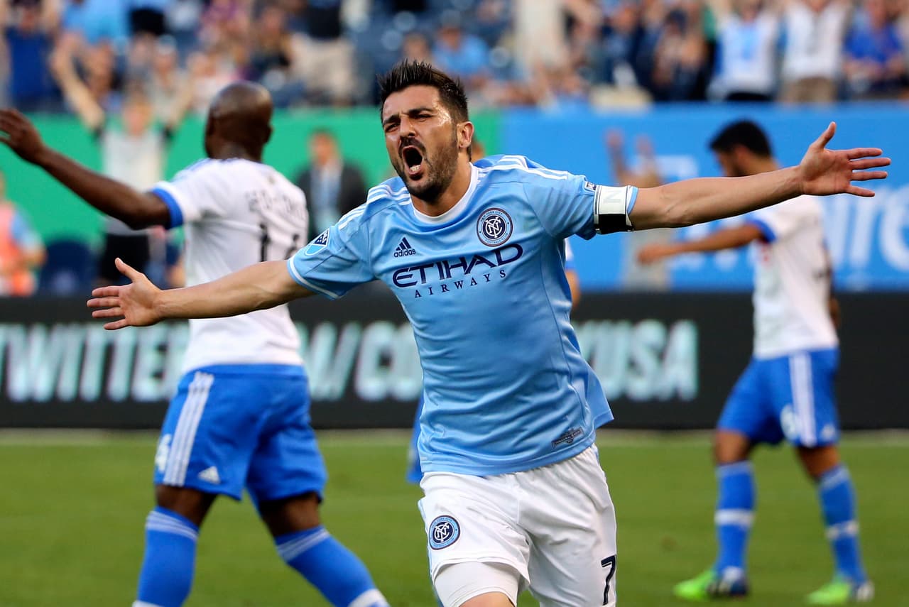 Con cuatro partidos en el Melbourne City, Villa porfin llegó a la MLS en el 2015 a la entonces nueva franquicia: New York City F.C.