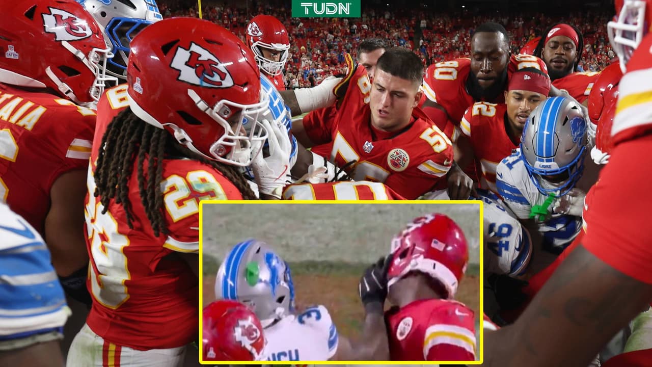 Chiefs vs. Lions termina en pelea y suspensión
