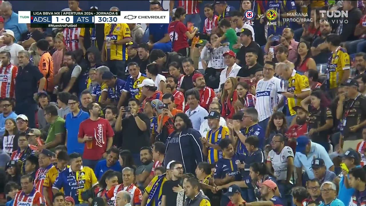 ¡GOL!  anota para Atlético San Luis. Vitinho