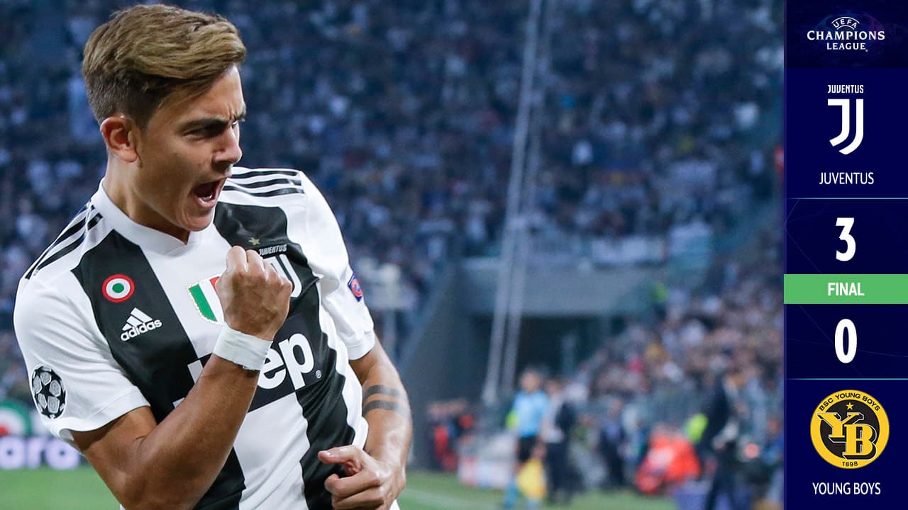 No extrañaron a 'CR7': Juventus, con triplete de Paulo Dybala, venció al Young Boys