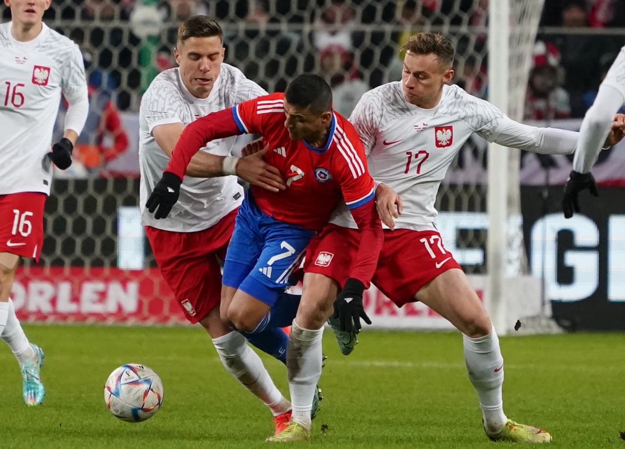 Polonia se impuso a Chile en partido amistoso previo al Mundial Qatar 2022 con gol de Piatek.