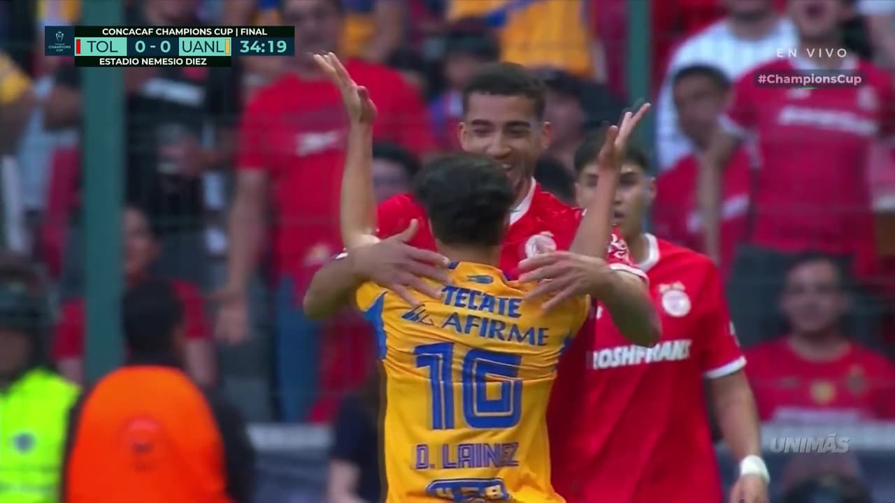 Ojito: Diego Lainez se calienta con Federico Pereira y esto pasa en el Toluca vs. Tigres