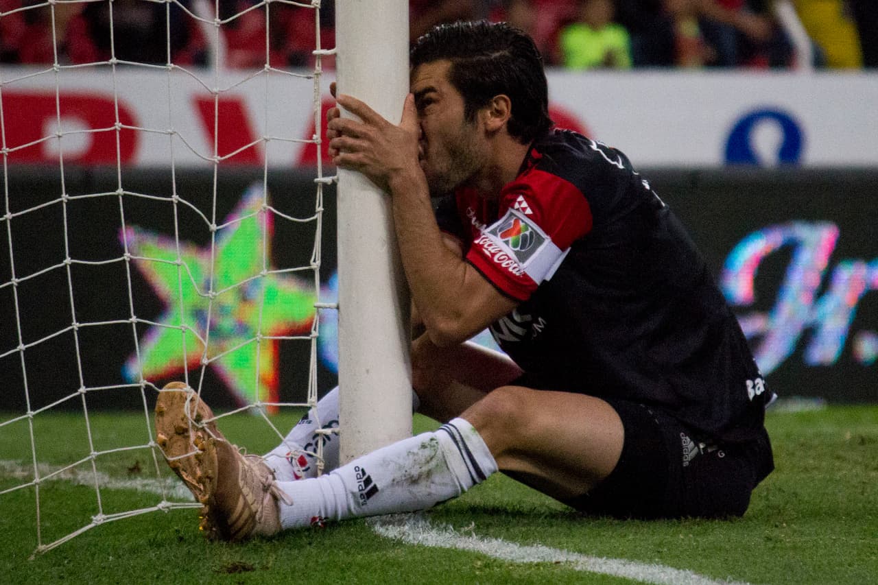 Juan Pablo Vigón también pudo anotar para un Atlas que mostró hambre de triunfo en el segundo tiempo.