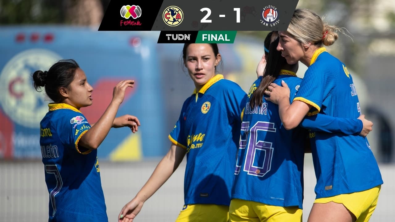 El América Femenil batalla pero derrota al Atlético de San Luis