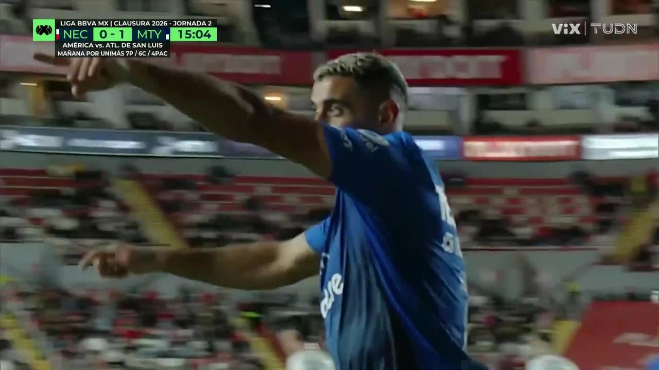 ¡Gol de Monterrey! Berterame define solo frente a Unsain