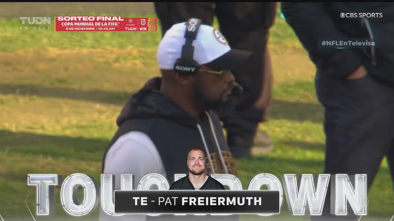 ¡Los Steelers están en el partido! Anotación de Pat Freiermuth