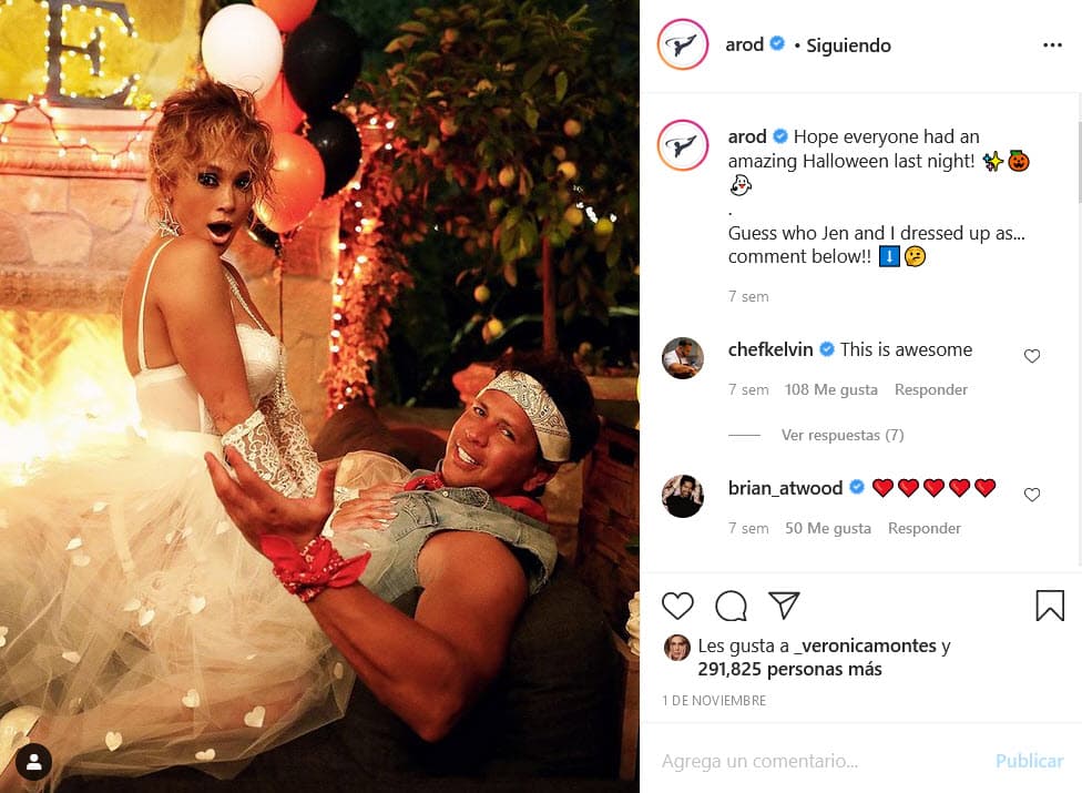 Las imágenes que compartían en redes sociales de su relación siguieron ilusionando a sus fans. Cuando llegó octubre de 2020, la pareja celebró Halloween con disfraces de Madonna y Bruce Springsteen.
