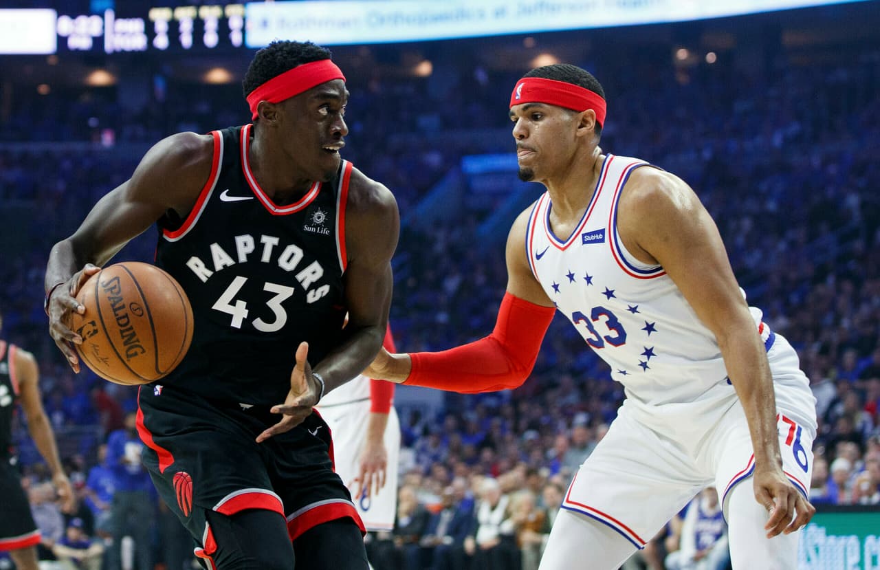 Pascal Siakam aportó 20 tantos para Toronto en lo que fue una noche bastante discreta para el jugador que se perfila para ganar el premio al jugador más mejorado.