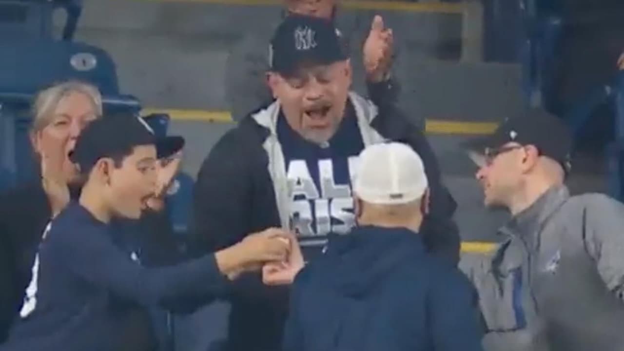 Niño fan de Yankees rompe en llanto con 'regalo' de Aaron Judge
