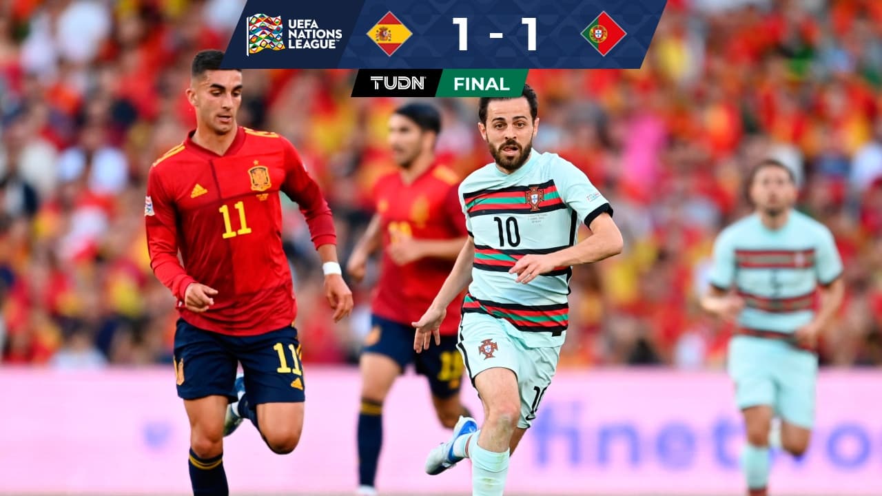 CR7 entra y Portugal rescata empate ante España en UEFA Nations League