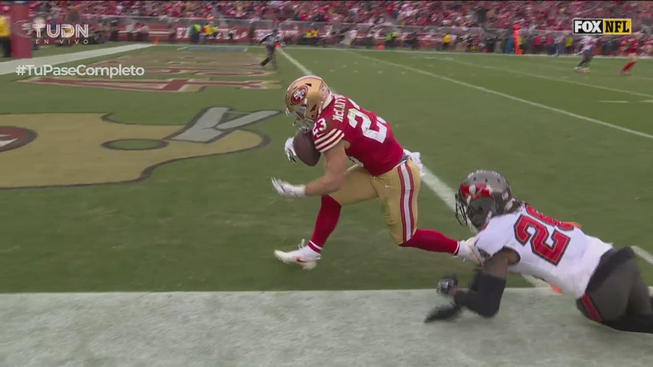 ¡Conexión que promete! Purdy encuentra a McCaffrey en las diagonales