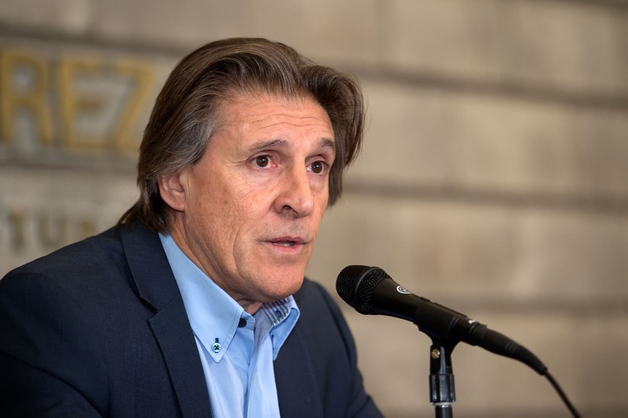 Photo during Press Conference Pumas UNAM team during of the Clausura 2017 Tournament of the Liga BBVA Bancomer MX. Foto durante la Conferencia de Prensa del Equipo Pumas UNAM durante el del Torneo Clausura 2017 de la Liga BBVA Bancomer MX, en la foto: Sergio Egea 08/05/2017/MEXSPORT/Javier Ramirez.