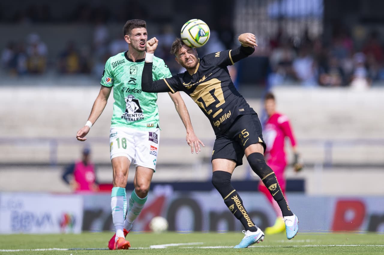 Pumas logró su segundo triunfo del Clausura 2023 con una gran goleada ante León por 4-1, con doblete incluido de Juan Dinenno por la Jornada 3 de la Liga MX.