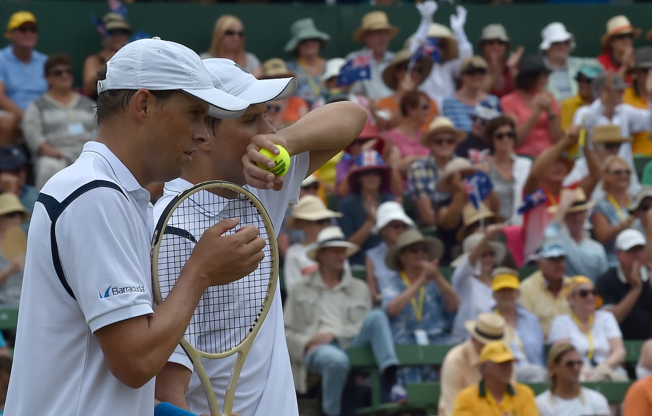 Bob y Mike Bryan, pareja de dobles de Estados Unidos.