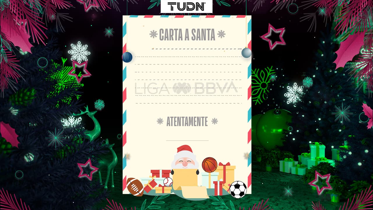 Carta de Clubes de Liga MX para la Navidad del 2021