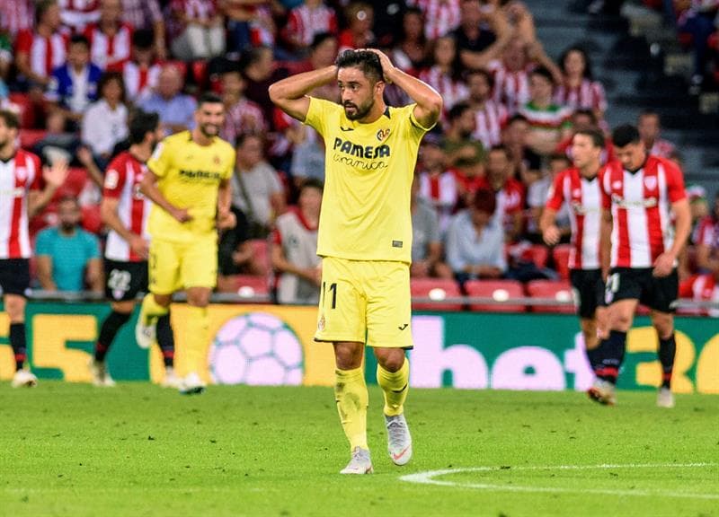 Villarreal apenas tenía cinco puntos luego de un irregular comienzo de temporada en la Liga de España, algo que buscaba reparar en su visita a Bilbao.