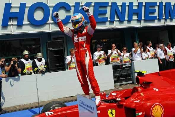 Alonso logró así su segunda victoria de la temporada Fórmula 1 2010.