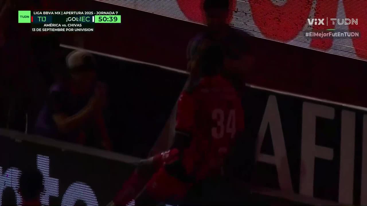 ¡Doblete de Boya! Cabezazo certero para clavar el 2-0 a favor de Xolos