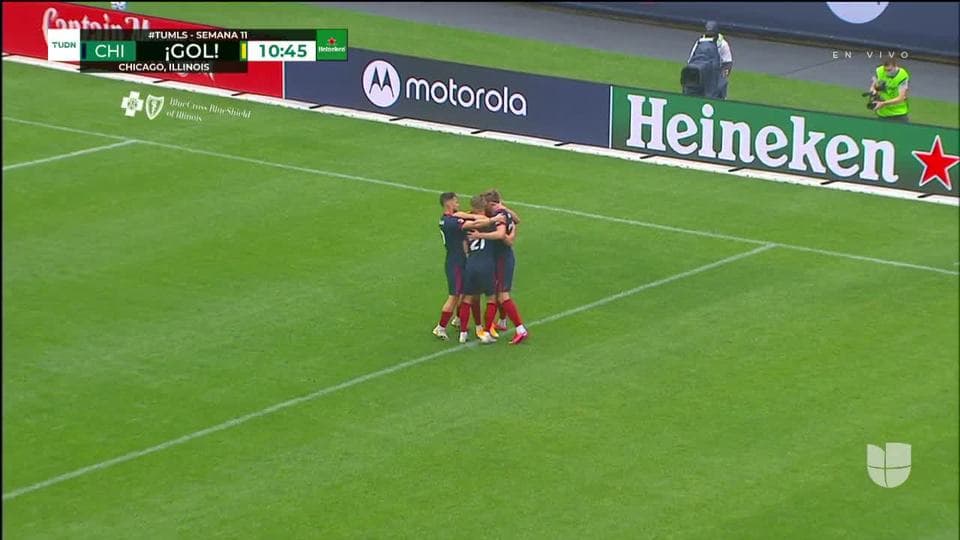 ¡GOOOL! Djordje Mihailovic anota para Chicago Fire FC