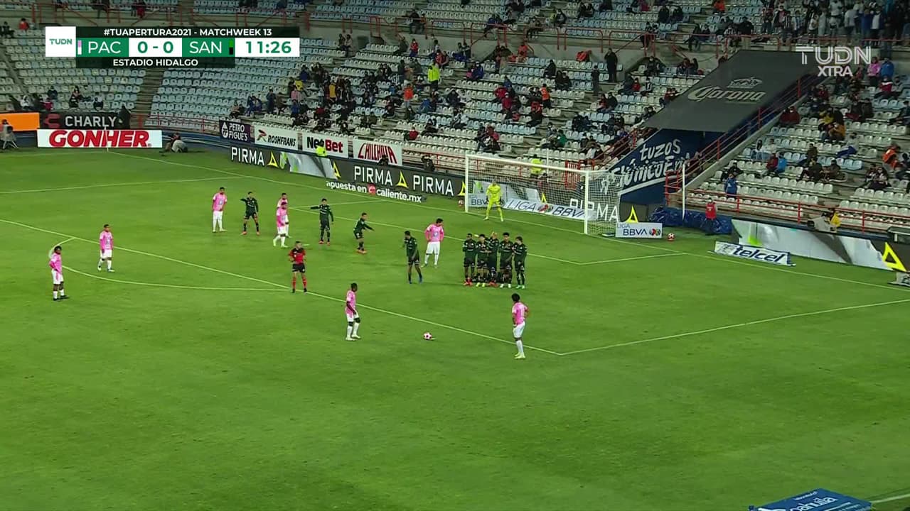 ¡TIRO ATAJADO! disparo por Erick Sánchez.