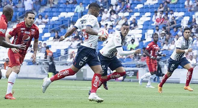 Monterrey no tuvo piedad con el América de Cali y le puso un baile en el amistoso.