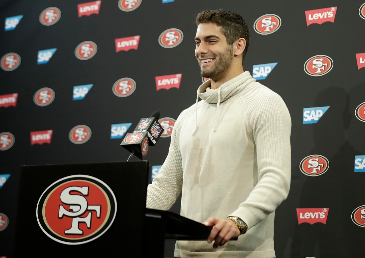 Jimmy Garoppolo tuvo una gran presentación con los San Francisco 49ers.
