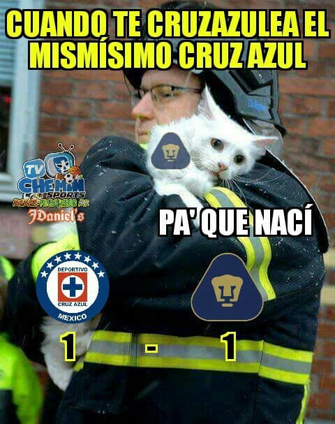 La caída de las Águilas y el empate de último minuto de los Pumas protagonizan los mejores memes de la Jornada.