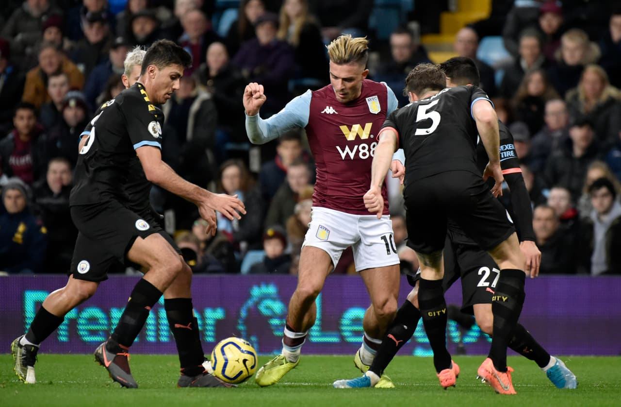 Con triplete de Segio Agüero, doblete de Riyad Mahrez y gol de Gabriel Jesus, Manchester City golea 1-6 al Aston Villa en su casa.