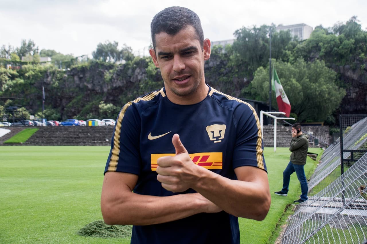 Photo during the Press Conference Team Pumas UNAM corresponding for the Apertura 2017 of League MX, in the photo: Foto durante la Conferencia de Prensa de Pumas UNAM correspondiente al Apertura 2017 de la Liga MX, en CU, en la foto: Gerardo Alcoba Pumas 22/09/2017/MEXSPORT/ Victor Leon