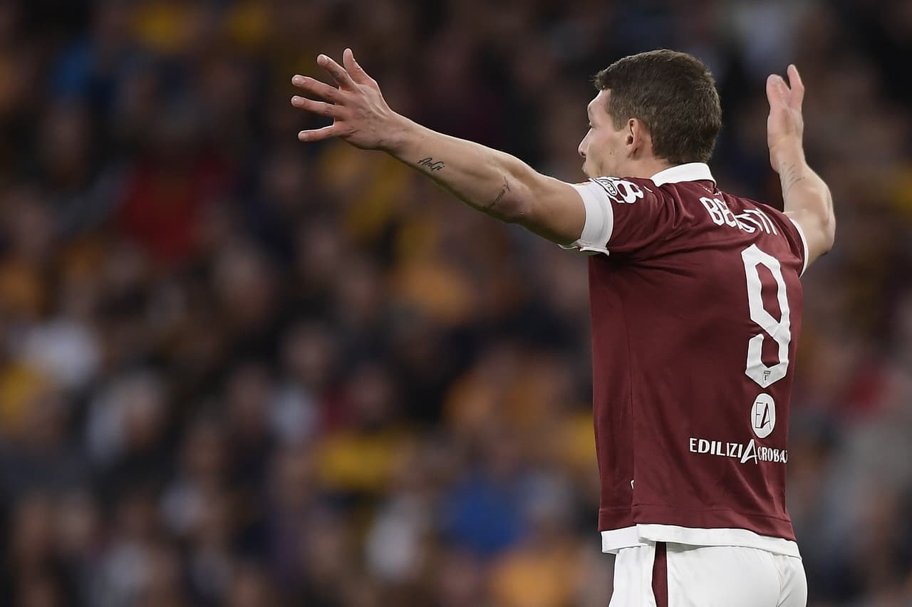 Andrea Belotti celebra su gol.