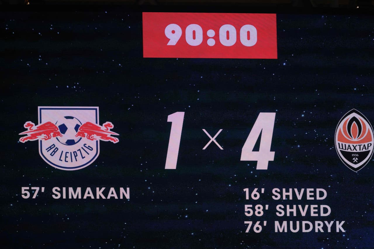 Shakhtar Donetsk consiguió una importante victoria como visitante ante el Leipzig, que lucía como favorito.