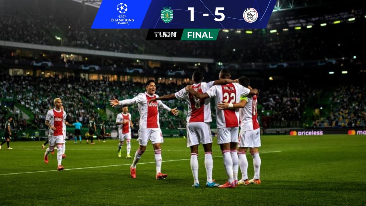 Ajax golea al Sporting con Edson Álvarez como titular